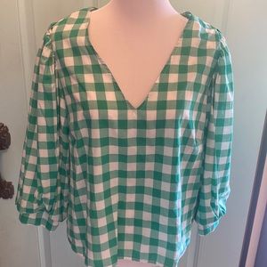 A New Day Gingham Check Top XXL